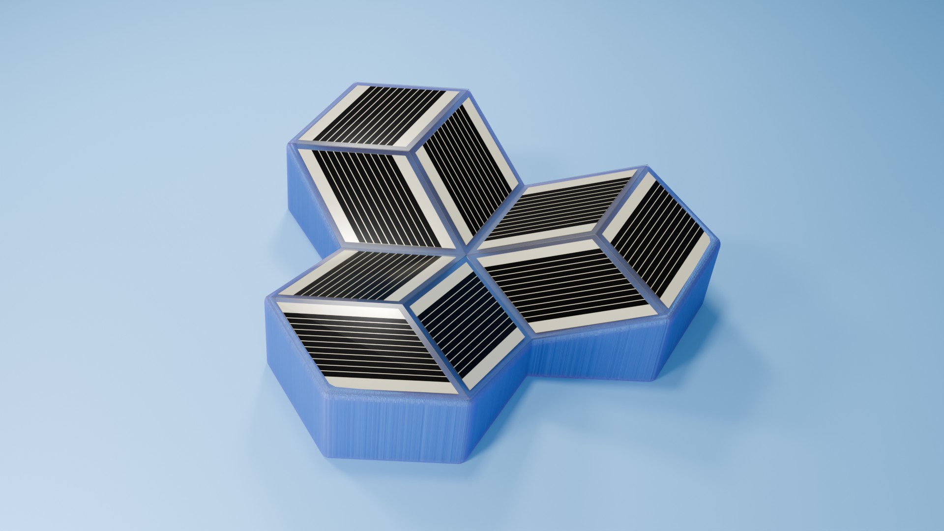 Perovskite module — cross configuration, four elements
