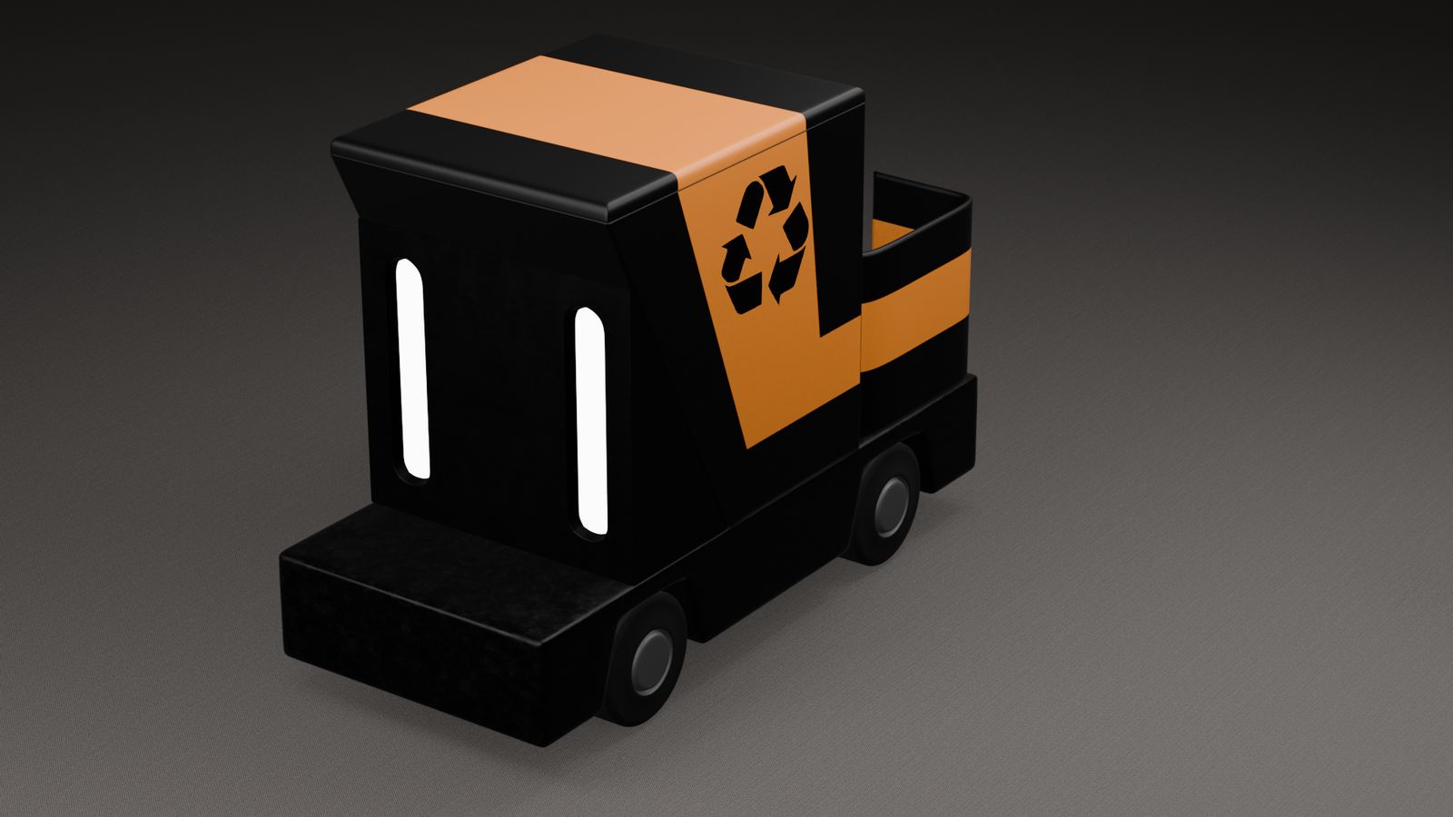 Food Court Waste Robot — front view