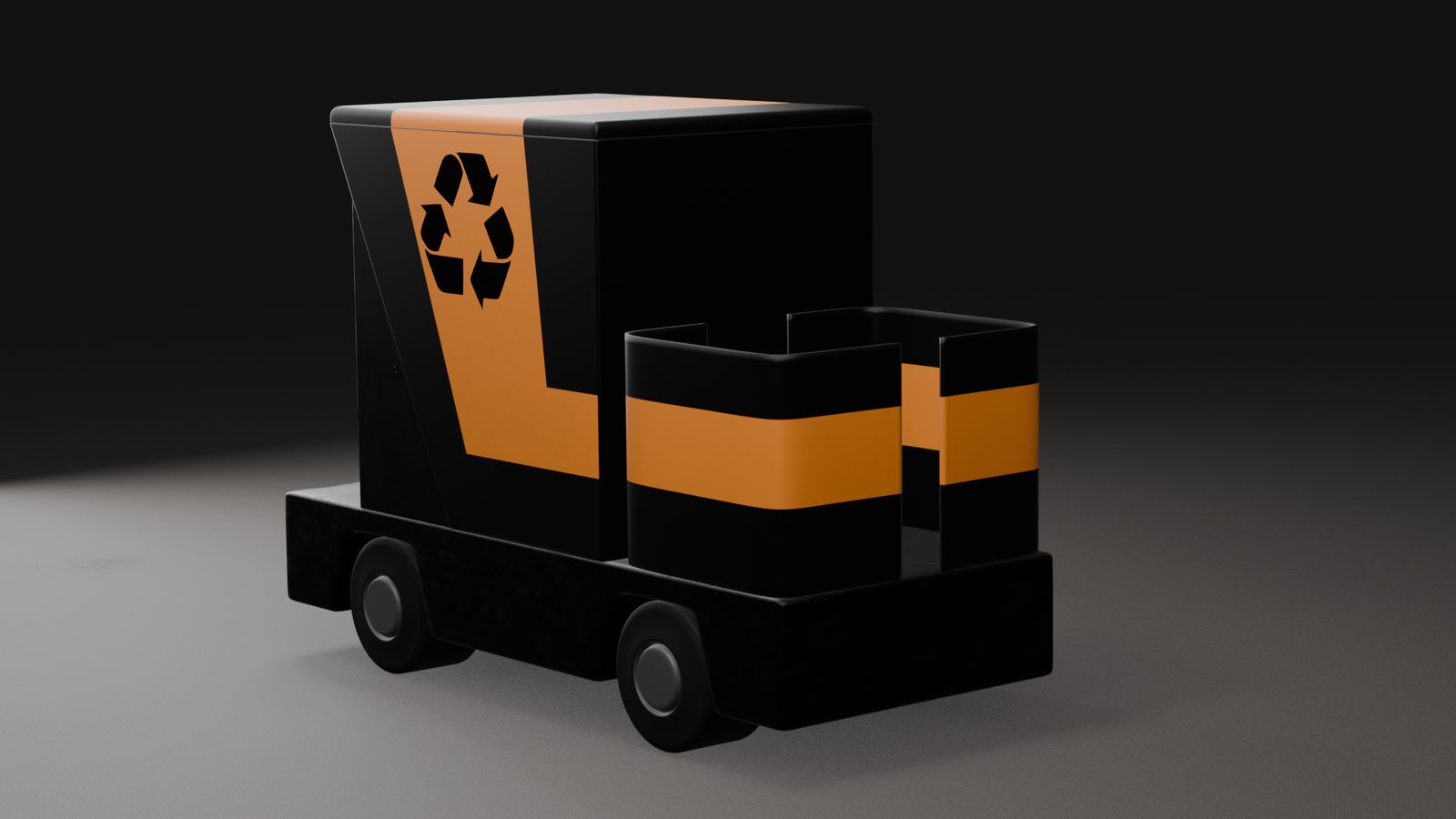 Waste robot — side view